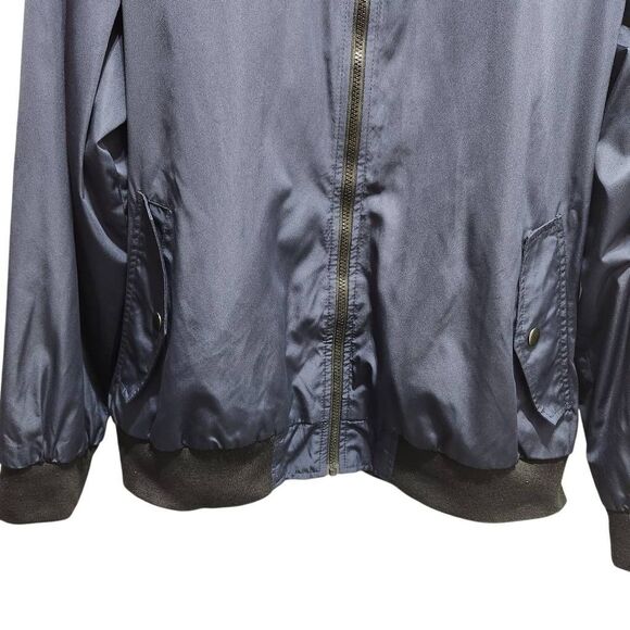 No Boundaries navy blue mens bomber style jacket 2XL lightweight pockets - Picture 2 of 8